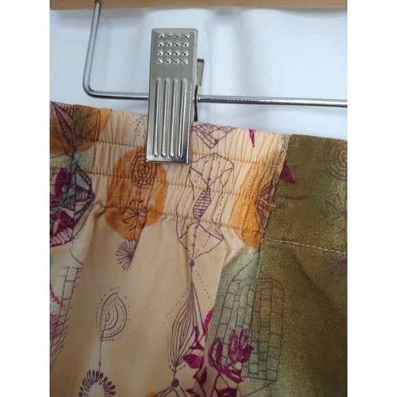 Vintage Christopher & Banks Women Sz 10 Button Wrap Skirt Knee Length Stretch - Picture 11 of 12